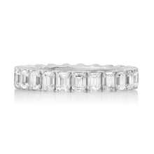 The Pretty Diamond Emerald Cut Eternity Ring