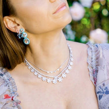 Graduated Diamond Miss Daisy Illusion Tennis Necklace