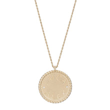 Imperial Disc Pendant Necklace