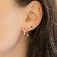 Rainbow Heart Stud Earrings