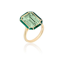 Melange Emerald Cut Statement Ring