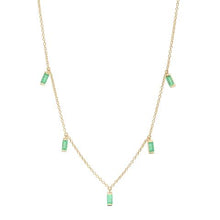 Gemstone Baguette Necklace