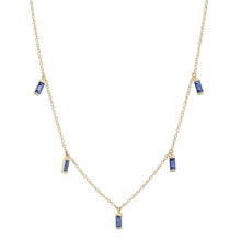 Gemstone Baguette Necklace
