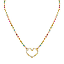 Gemstone or Diamond Closure Necklace