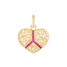 Peace & Love Mantra Pendant