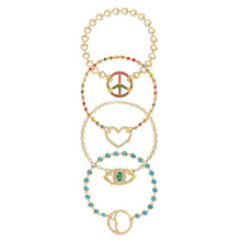 Diamond or Gemstone Closure Bracelet