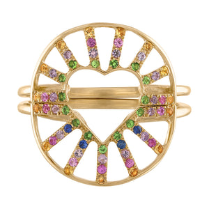 Opal & Sapphire Nesting Ring Set