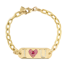 I Love You or Custom ID Bracelet