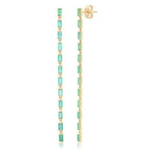 Eriness Baguette Link Earrings