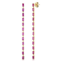Eriness Baguette Link Earrings