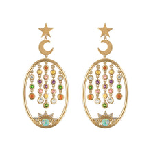 Diamond or Sapphire Galaxy Drop Earrings