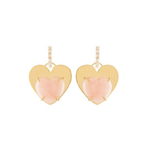 Precious Hearts & Huggie Hoop Drop Earrings