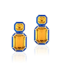 Limited Edition Melange Emerald Cut Drop Earrings