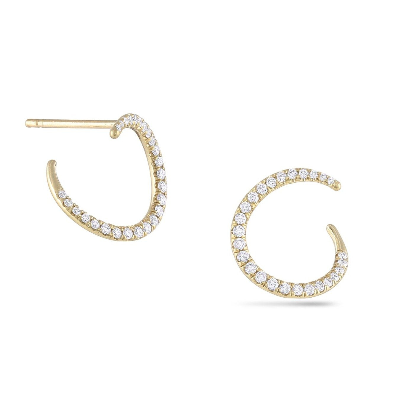 Mini Diamond Esme Stud Earrings