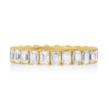 The Pretty Diamond Emerald Cut Eternity Ring