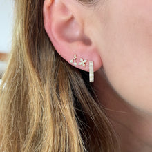 Diamond Blossom Stud Earrings