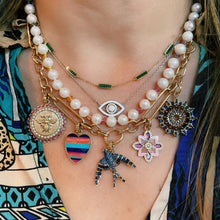 Evelyn Baguette Bird Charm Pendant