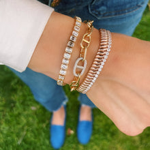 Gold & Diamond Cobra Tennis Bracelet