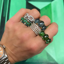 One of a Kind Jumbo Gumdrop Three Stone Cabochon Ring