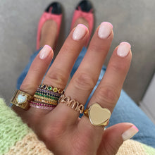 Micro Gemstone Eternity Band Ring