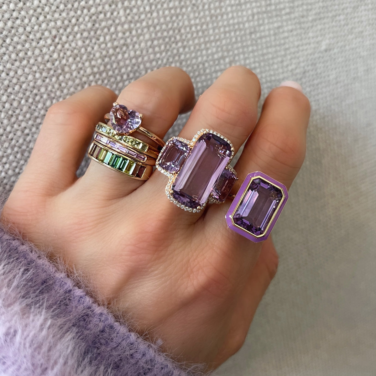 BTS, The online Best Amethyst Ring