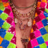 One Of A Kind Multicolored Tourmaline and Diamonds Divine Love Light Heart Pendant