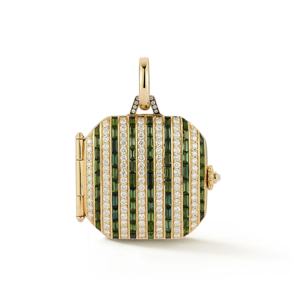 Legacy Green Tourmaline & Diamond Locket