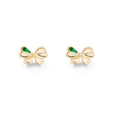 Gold Estee Bow Studs