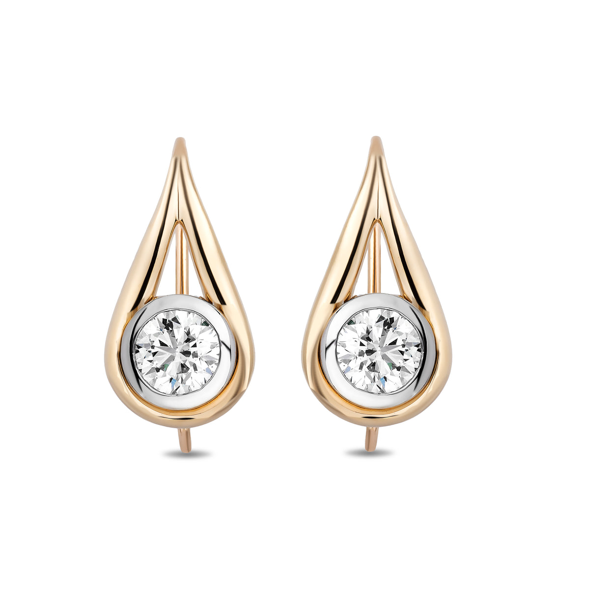 Diamond Lasso Drop Earrings