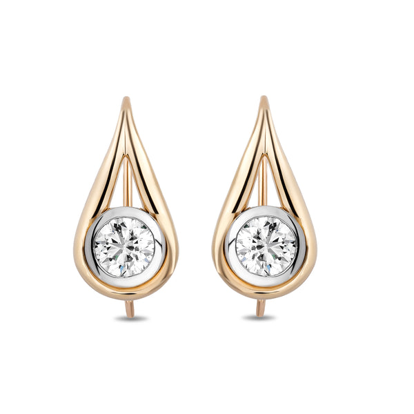 Diamond Lasso Drop Earrings