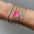 Je T'aime Diamond Letter Chain Bracelet
