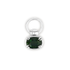 Green Sapphire Swivel Charm Pendant