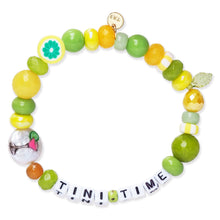 Girl Math or Tini Time Beaded Stretch Bracelet with Hand-Painted Pearl