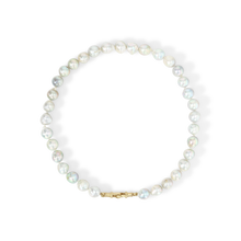 Large Silver Akoya Pearl Necklace