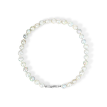 Large Silver Akoya Pearl Necklace