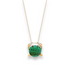 Chic Malachite Crab Pendant Necklace