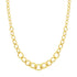 Graduated Oval Gold Link Chain Necklace