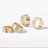 Pinstripe Strength Diamond or Ruby & Diamond Cigar Band Ring