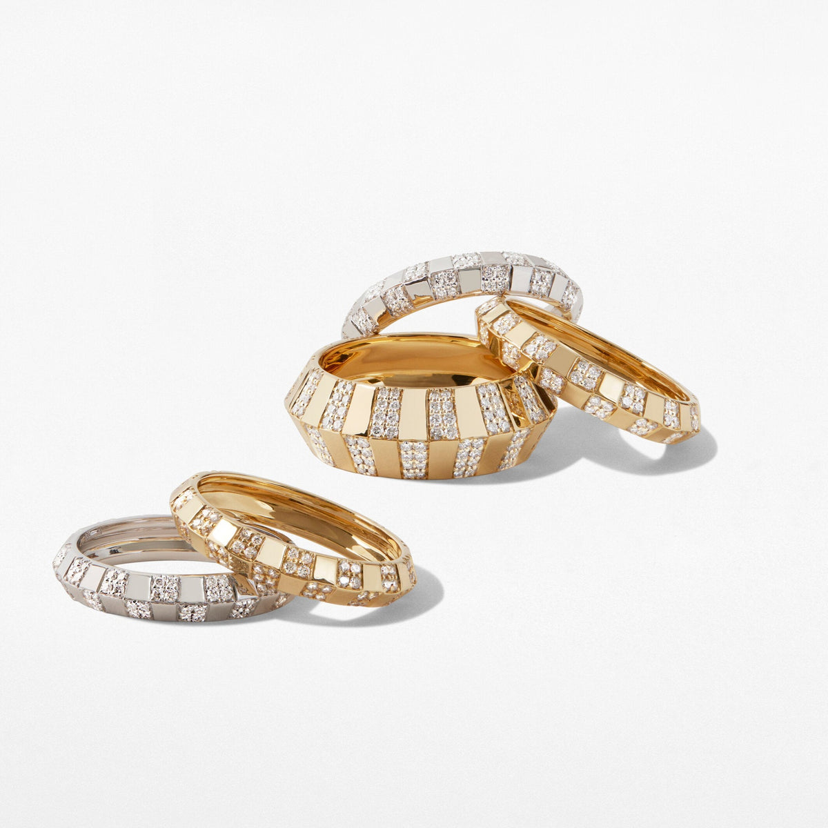 Skinny or Chubby Pinstripe Strength Knife Edge Eternity Diamond Ring