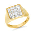 Baguette Diamond Illusion Signet Ring