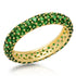 Gemstone Pave Domed Eternity Band Ring