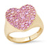 Exclusive Eriness for Milestones by AB Pink Sapphire Jumbo Heart Signet Ring