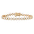 Round Diamond Bezel Tennis Bracelet