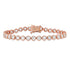 Round Diamond Bezel Tennis Bracelet