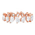 Prong Set Diamond Shapes Eternity Band Ring