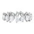 Prong Set Diamond Shapes Eternity Band Ring