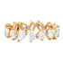 Prong Set Diamond Shapes Eternity Band Ring