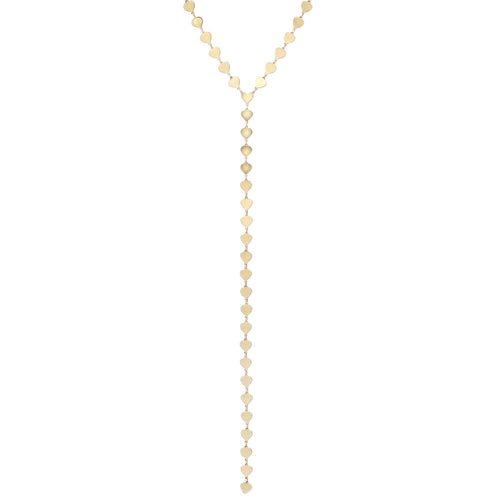 Perfectly Polished Heart Lariat Necklace