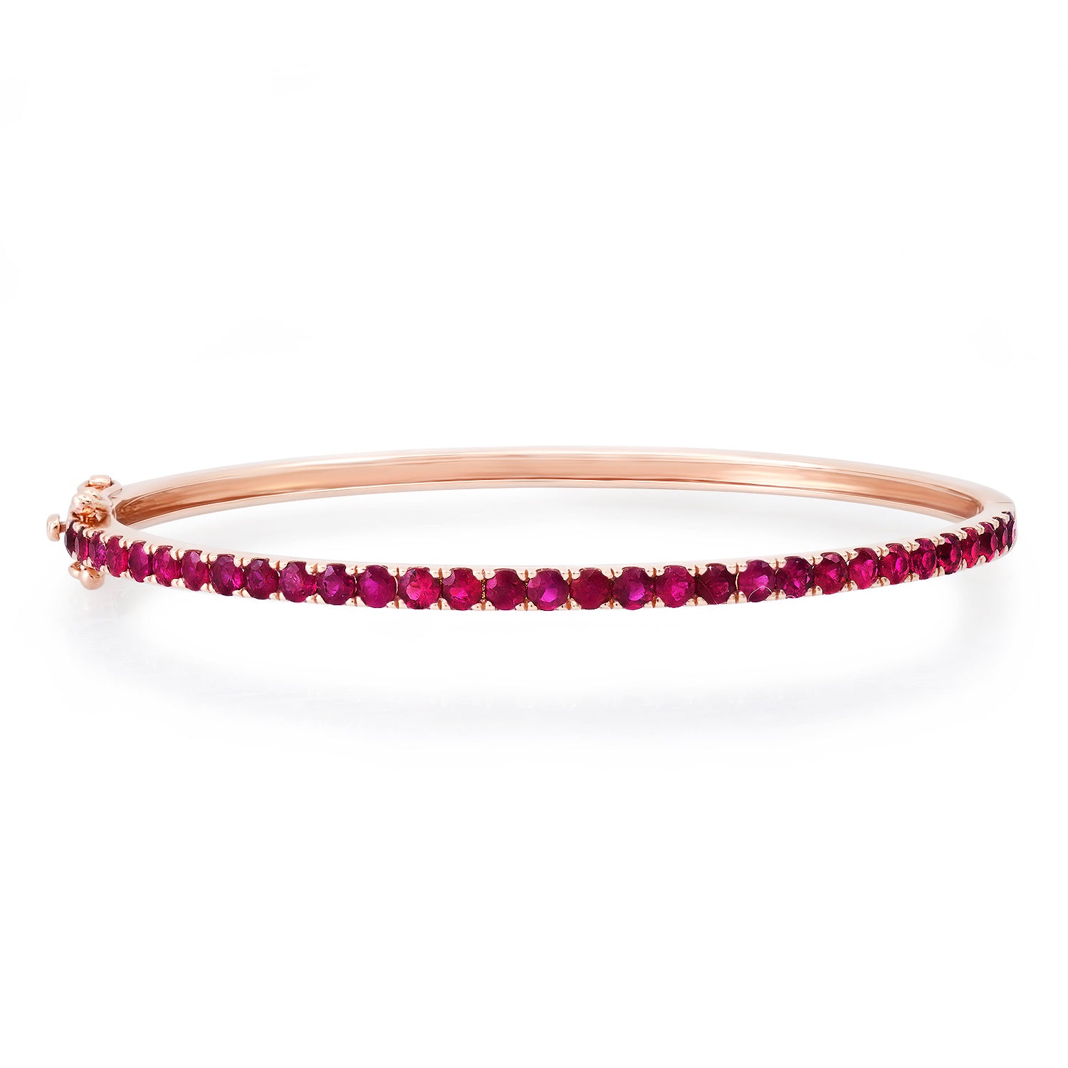 Red Hot Ruby Bangle Bracelet