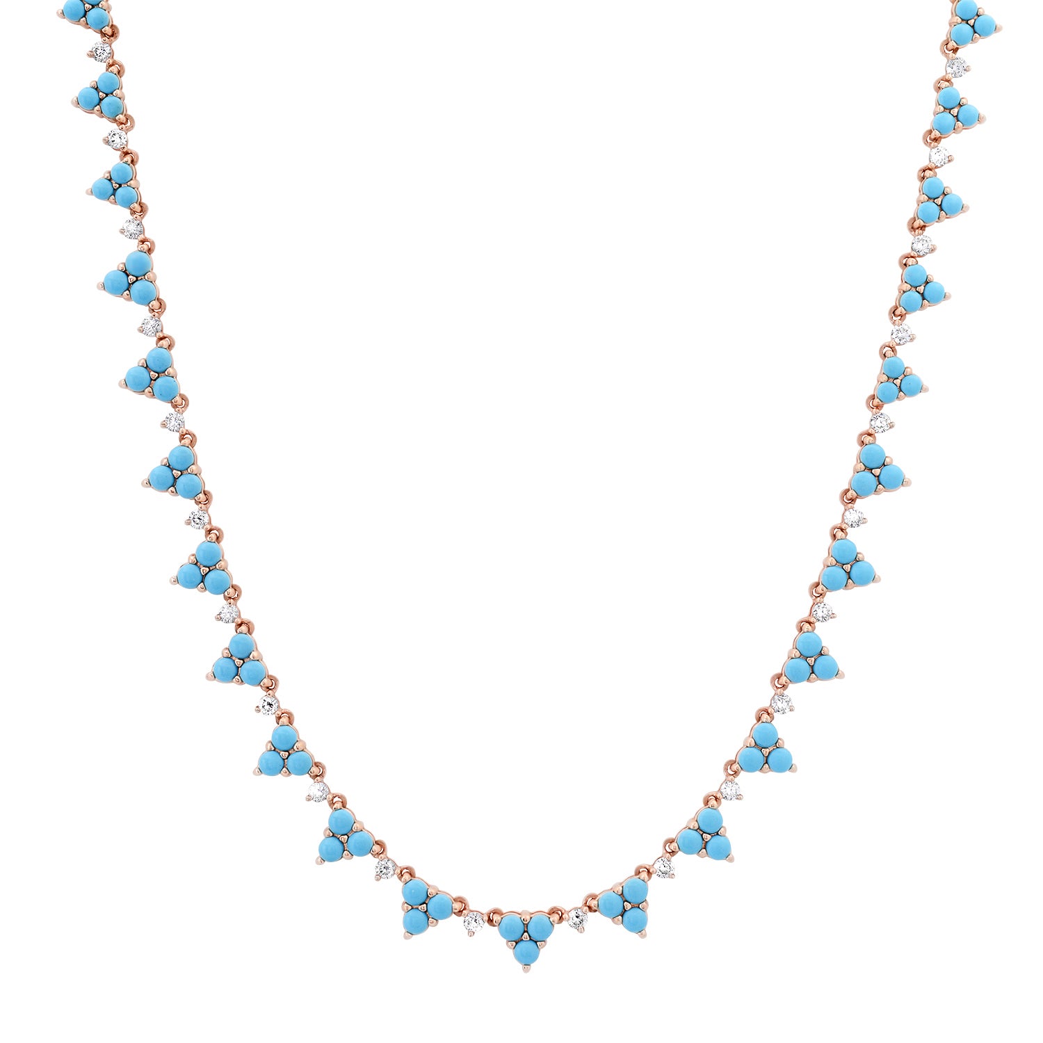 Adore My Turquoise & Diamond Trio Necklace